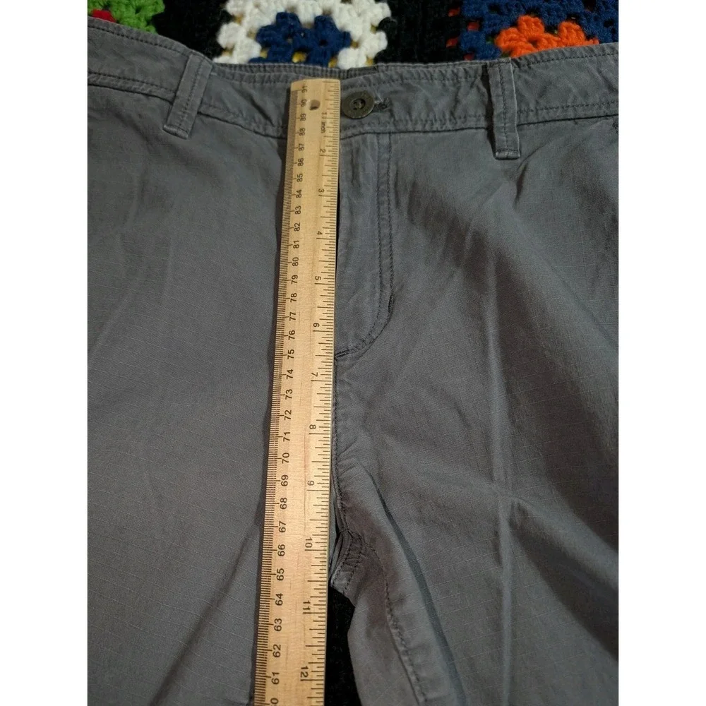 Eddie Bauer Pant Women's 10 Gray Cotton Cargo Straight Workwear Utility Tactical